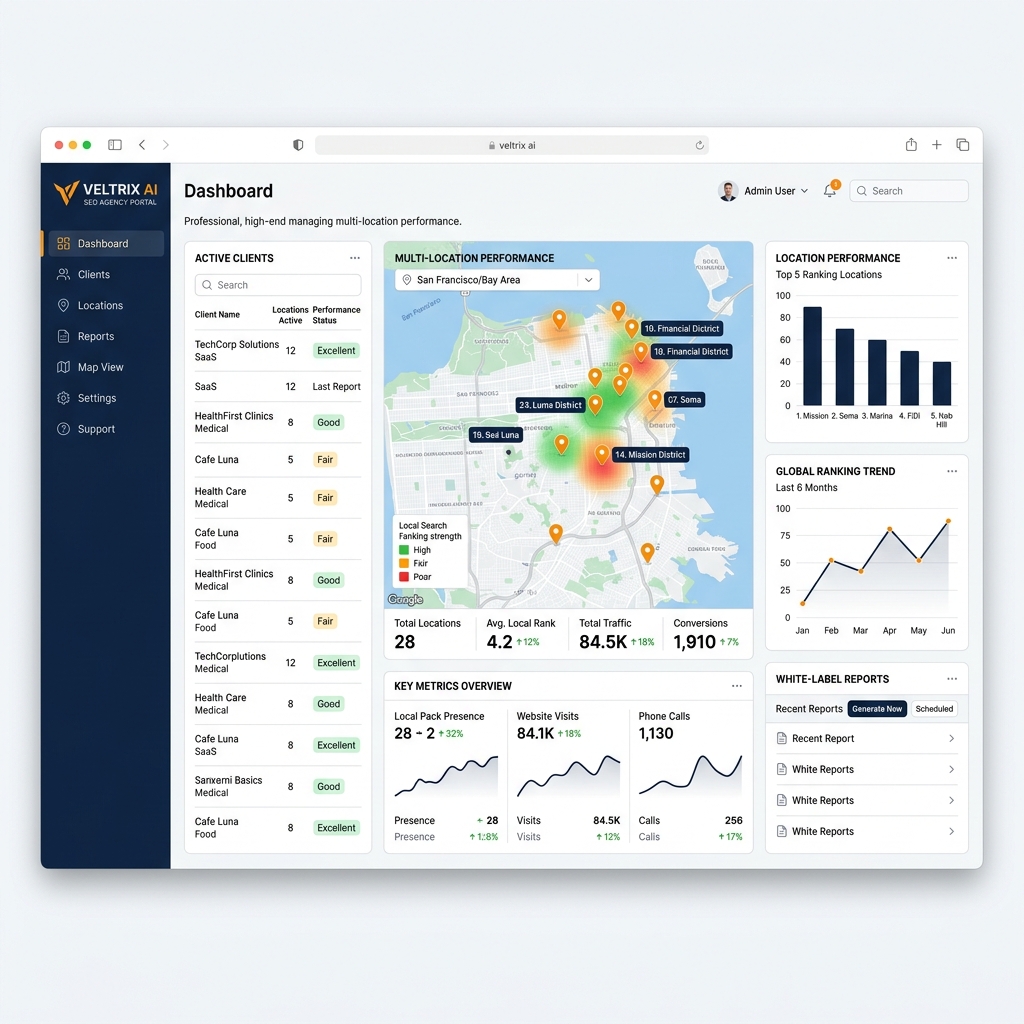 Veltrix Agency Dashboard